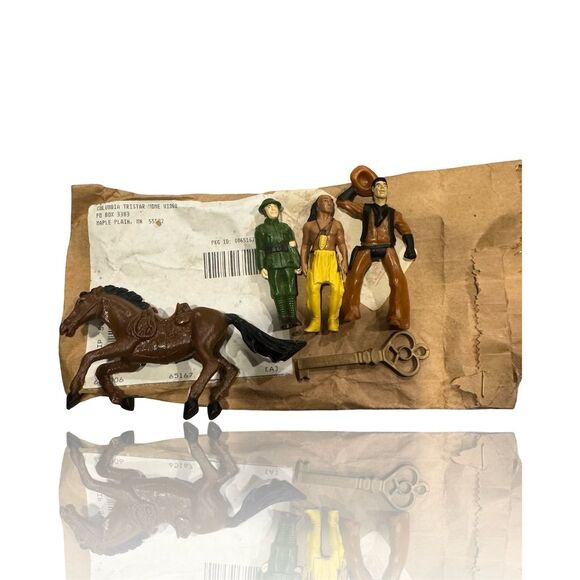 The Indian in the Cupboard VHS Box Set Figures & Key 1995...